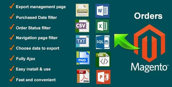 Orders Export Management for Magento Orders Export Management for Magento