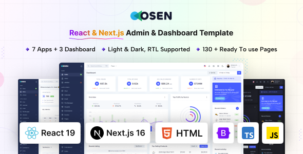 Osen - React & Next.js Admin Dashboard Template (Bootstrap 5) Osen - React & Next.js Admin Dashboard Template (Bootstrap 5)