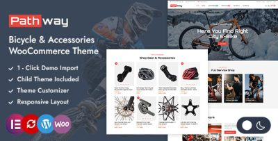 Pathway - Bicycle Equipment Shop WordPress WooCommerce Theme