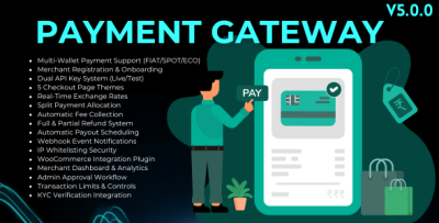 Payment Gateway Addon - Multi-Wallet Payments, Merchant Onboarding & WooCommerce Plugin for Bicrypto