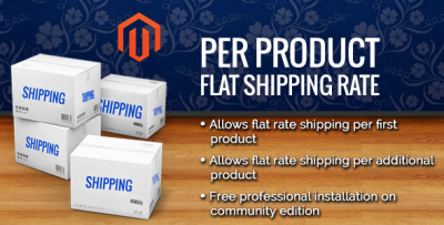 Per Product Flat Shipping Magento Extension