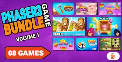 Phaser 3 Game bundle Volume 1 [Phaser 3, HTML5 ]