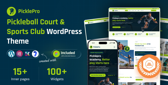 PicklePro - Pickleball Club & Sports WordPress Theme PicklePro - Pickleball Club & Sports WordPress Theme