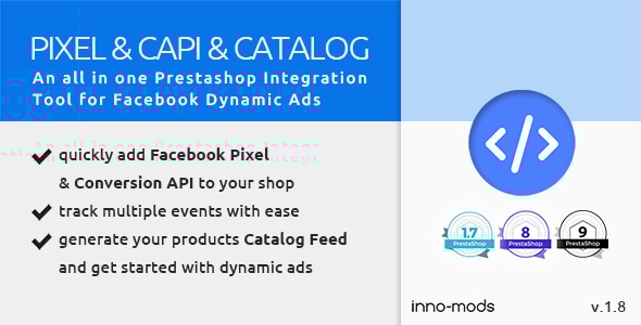 Pixel & CAPI & Catalog for Prestashop Pixel & CAPI & Catalog for Prestashop