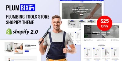 Plumbix - Plumber Tools & Equipment Store Shopify 2.0 Responsive Theme