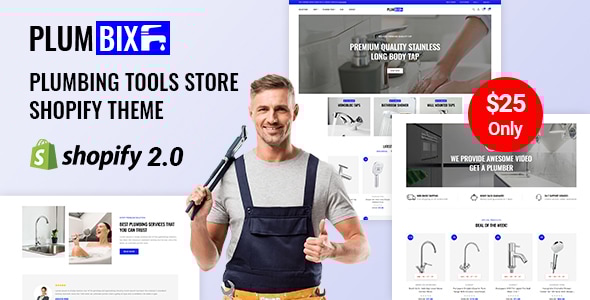Plumbix - Plumber Tools & Equipment Store Shopify 2.0 Responsive Theme Plumbix - Plumber Tools & Equipment Store Shopify 2.0 Responsive Theme