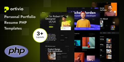 Portivio - Personal Portfolio Resume PHP Template