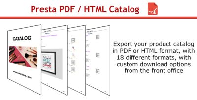 Presta PDF/HTML Export Catalog in PrestaShop