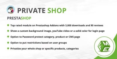 Prestashop Private Shop - Login to See Products or Store Module