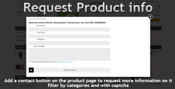 Prestashop Request Info (GDPR Compatible) Prestashop Request Info (GDPR Compatible)