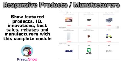 Prestashop Responsive Products / Manufacturers