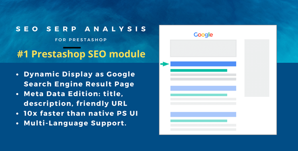 Prestashop SEO module SERP Analysis Prestashop SEO module SERP Analysis