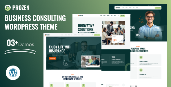 Prozen - Business Consulting WordPress Theme Prozen - Business Consulting WordPress Theme