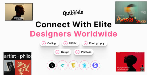 Quibbble - Design Portfolio Platform SaaS Quibbble - Design Portfolio Platform SaaS