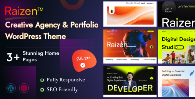 Raizen - Creative Agency Portfolio WordPress Theme