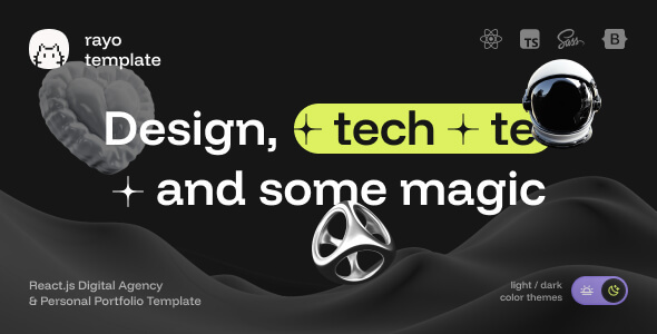 Rayo - Digital Agency & Personal Portfolio ReactJs Template Rayo - Digital Agency & Personal Portfolio ReactJs Template