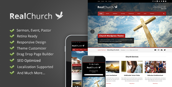 Real Church - Responsive Retina Ready WordPress Real Church - Responsive Retina Ready WordPress