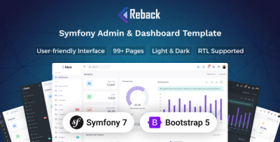 Reback - Symfony 7 Admin & Dashboard Template
