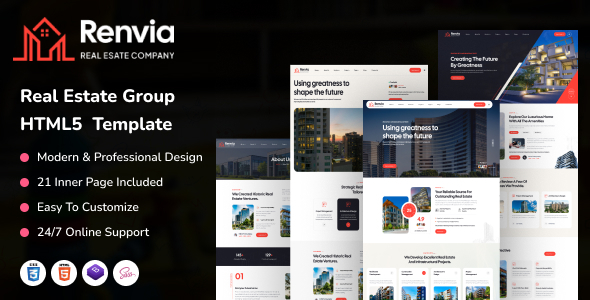 Renvia - Real Estate Group HTML5 Template Renvia - Real Estate Group HTML5 Template