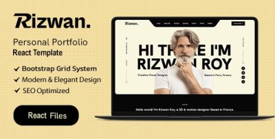 Rizwan Personal React Portfolio Template