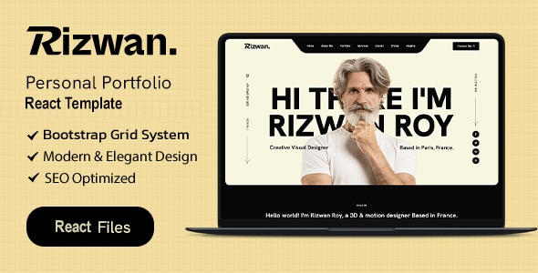 Rizwan Personal React Portfolio Template Rizwan Personal React Portfolio Template