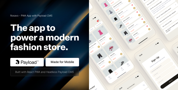 Rosavo – PWA App with Payload CMS Rosavo – PWA App with Payload CMS