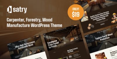 Satry - Carpentry, Forestry & Wood Manufacturing WordPress Theme