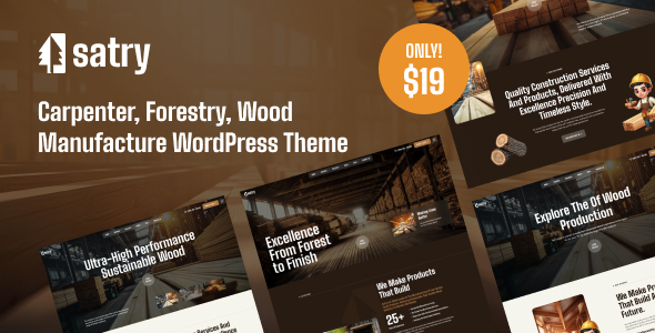Satry – Carpentry, Forestry & Wood Manufacturing WordPress Theme Satry – Carpentry, Forestry & Wood Manufacturing WordPress Theme