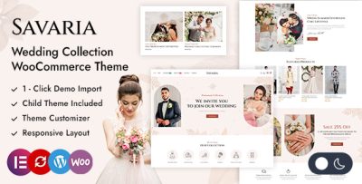 Savaria - Wedding Dress & Fashion Store WooCommerce Theme