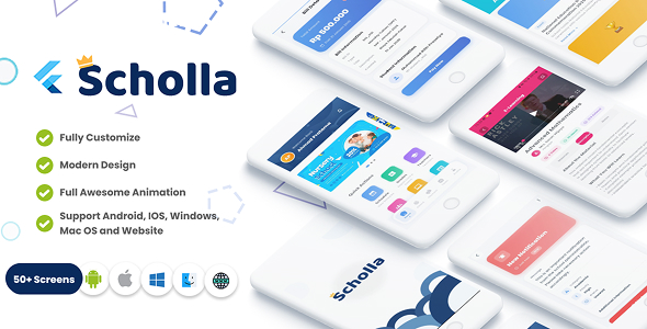 Scholla – Complete School Management UI Kit (Flutter + Web + Desktop) Scholla – Complete School Management UI Kit (Flutter + Web + Desktop)