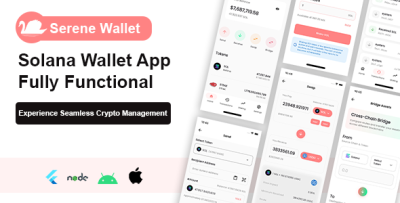Serene - Solana Wallet App (Fully Functional Flutter App)