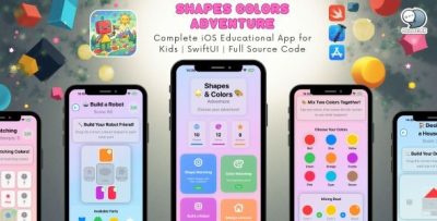 Shapes & Colors Adventure - Complete iOS Educational App for Kids | SwiftUI | Full Source Code