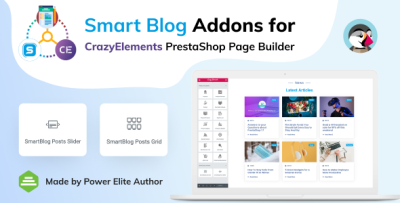 Smart Blog Addons for Crazy Elements PrestaShop Page Builder