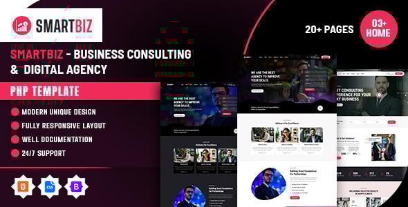 Smartbiz - Business Consulting & Digital Agency PHP Template Smartbiz - Business Consulting & Digital Agency PHP Template