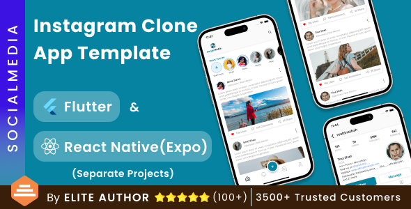 SocialMedia - Social Media / Instagram Clone App UI | Flutter & React Native (Expo) SocialMedia - Social Media / Instagram Clone App UI | Flutter & React Native (Expo)