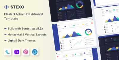 Stexo - Flask 3 Admin & Dashboard Template