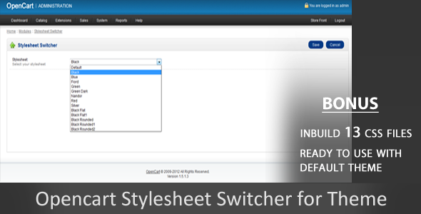 Stylesheet Switcher Opencart Module Stylesheet Switcher Opencart Module