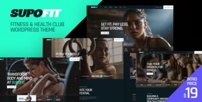 Supofit – Fitness & Health Club WordPress Theme