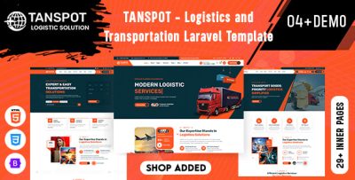 Tanspot - Logistics and Transportation Laravel Template