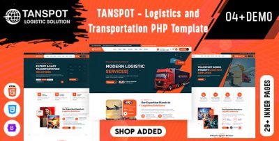 Tanspot - Logistics and Transportation PHP Template