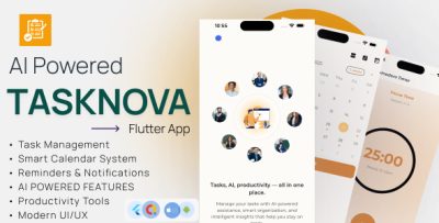 TaskNova - AI Powered Task Manager and Productivity Full Application