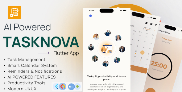 TaskNova - AI Powered Task Manager and Productivity Full Application TaskNova - AI Powered Task Manager and Productivity Full Application