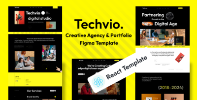 Techvio - Digital Agency Portfolio React Template