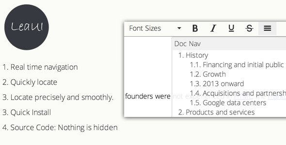 TinyMCE4 Doc Nav TinyMCE4 Doc Nav