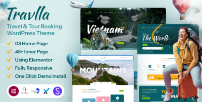 Travlla- Travel & Tour Booking Agency WordPress Theme