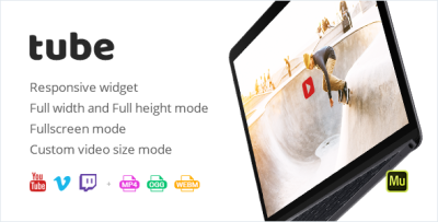 Tube - Responsive Adobe Muse Video Widget