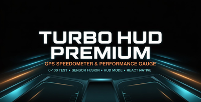 Turbo HUD Premium – GPS Speedometer, 0-100 Performance & Neon Dashboard