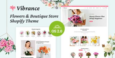 Vibrance - Florist & Flower Store Shopify 2.0 Responsive Theme