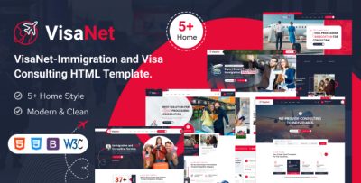 VisaNet - Immigration and Visa Consulting HTML Template