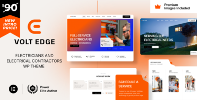 VoltEdge- Electrician Electrical Contractor WordPress Theme
